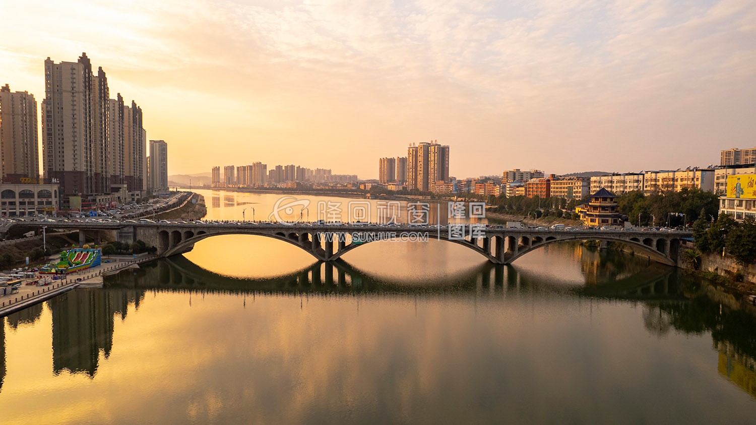 隆回大桥-赧水河面风光