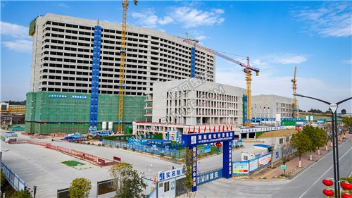 建设中的隆回县人民医院城北数字化新院