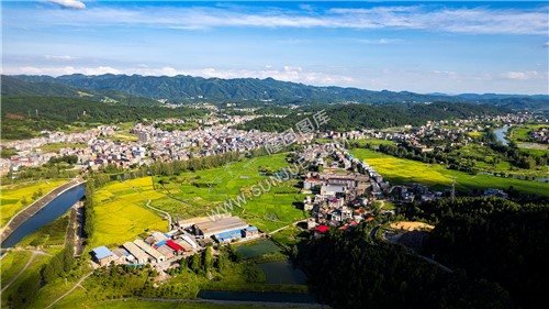 大坝下的纸厂与六都寨中学-隆回六都寨水库-魏源湖