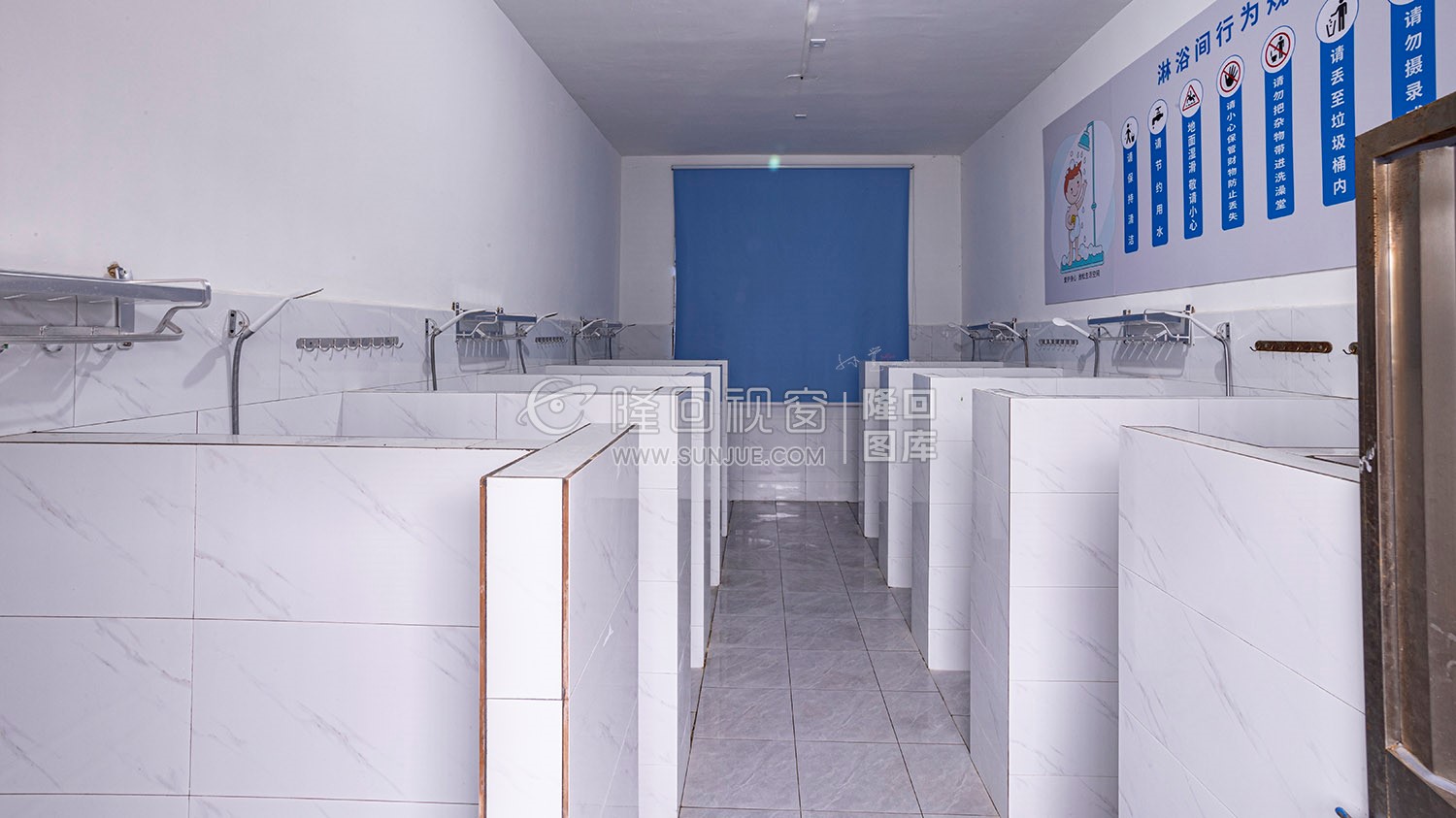 学生澡堂-淋浴房-长铺中学