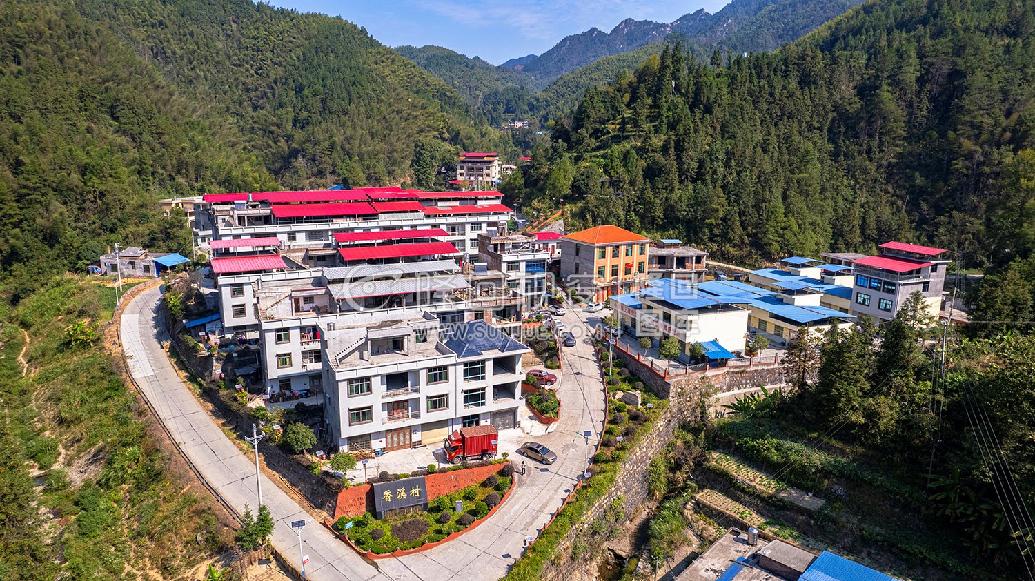 香溪村村落航拍