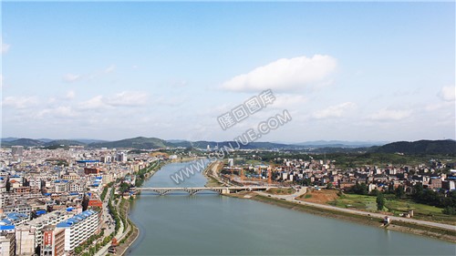 隆回县城-赧水河岸两边