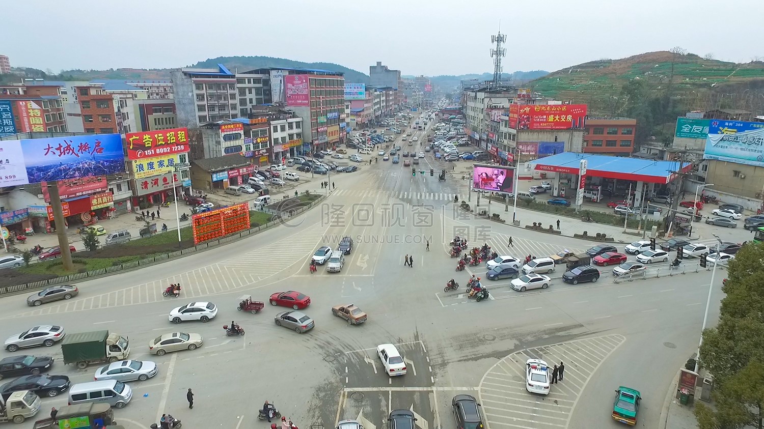 隆回总站红绿灯-隆回县城-2017年春节期间