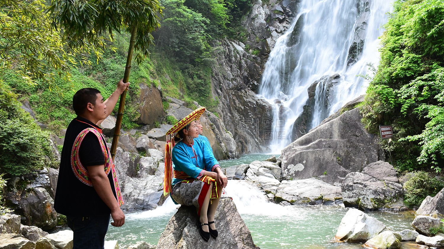 隆回旺溪村，旺溪瀑布
