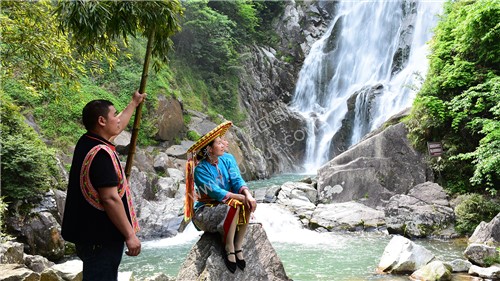 隆回旺溪村，旺溪瀑布