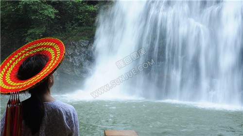 花瑶女孩-旺溪瀑布