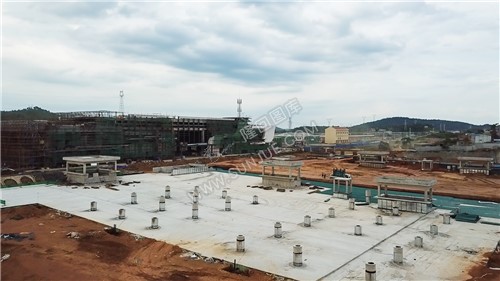 站前广场施工中-隆回高铁站-建设中实拍