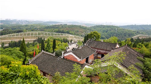 山顶拍寺庙-望江山寺