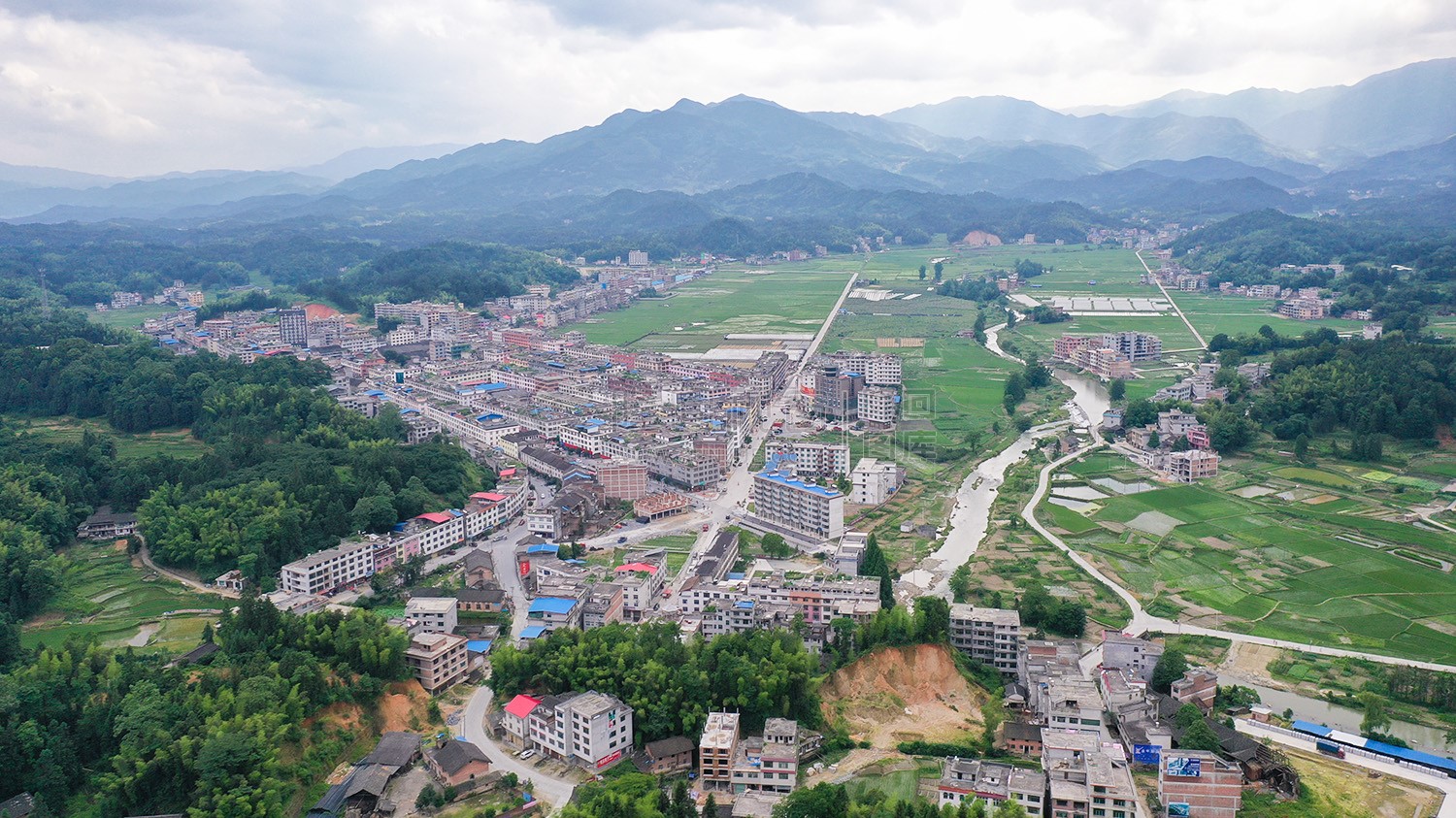 金石桥镇-航拍