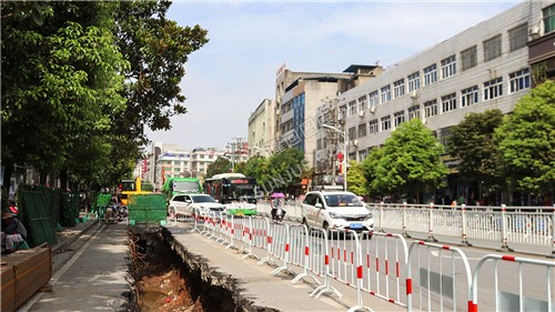 县委路口-隆回桃洪路地下街人防工程开挖