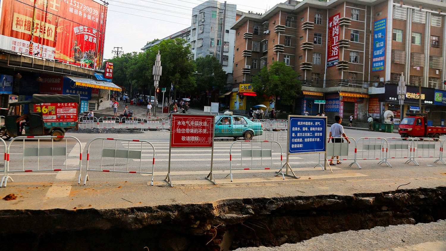 建设银行门口-隆回地下街人防工程