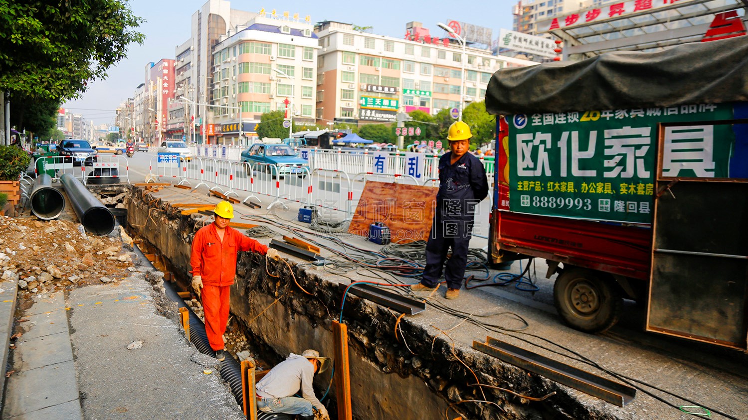 九龙广场对面-隆回地下街人防工程