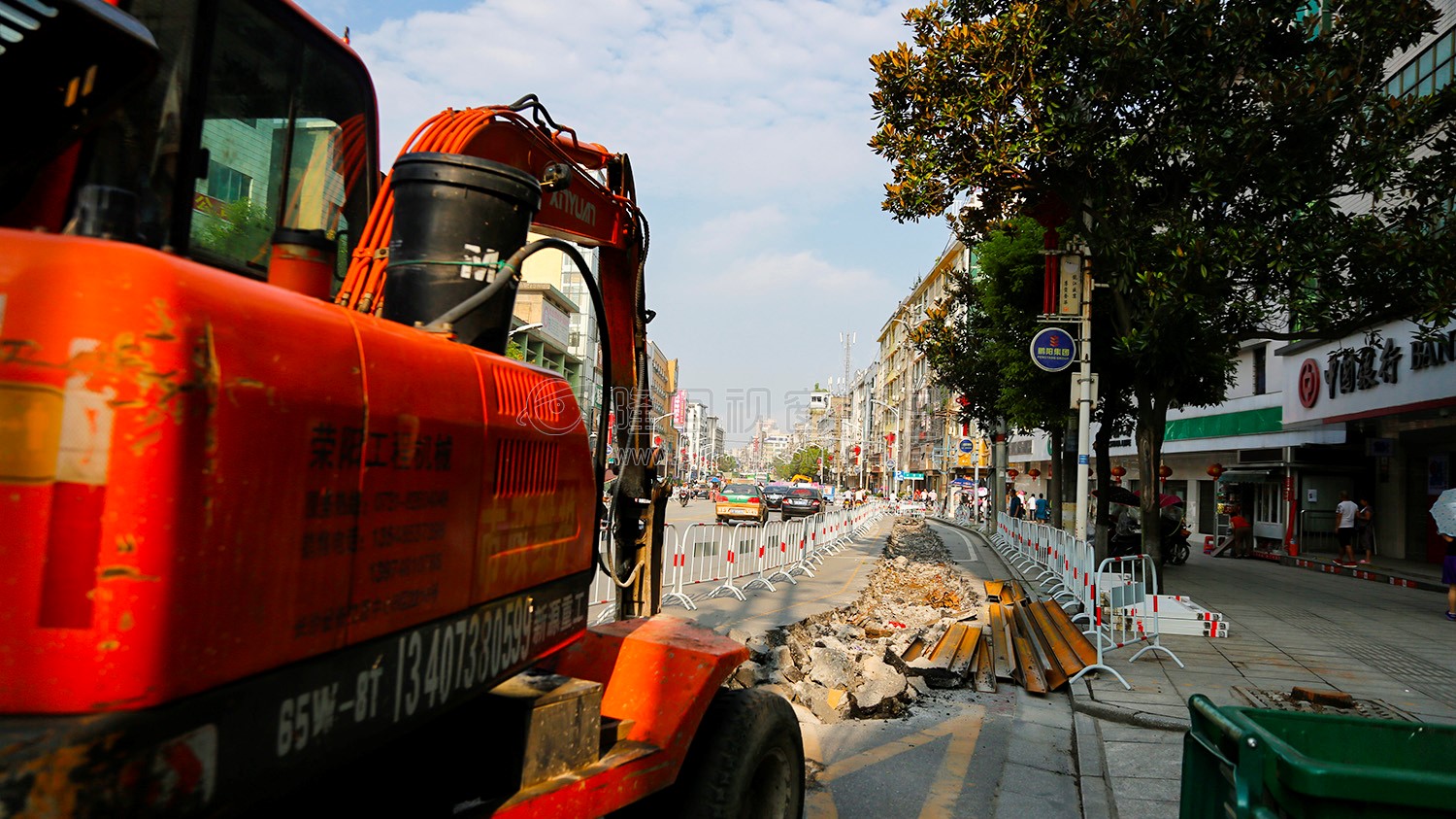 中国银行门前-隆回地下街人防工程