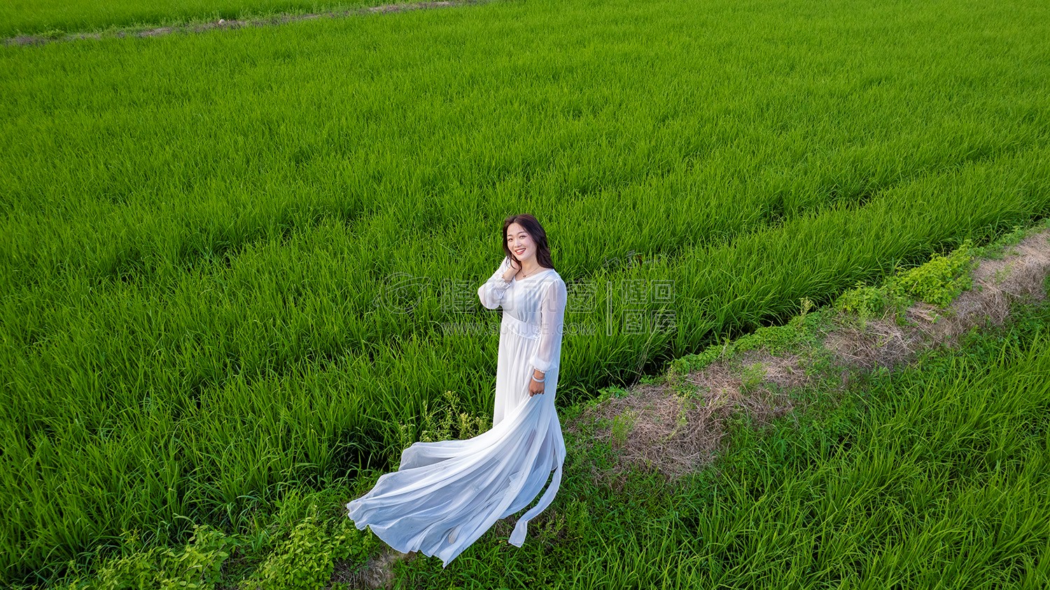 田园风光人像照