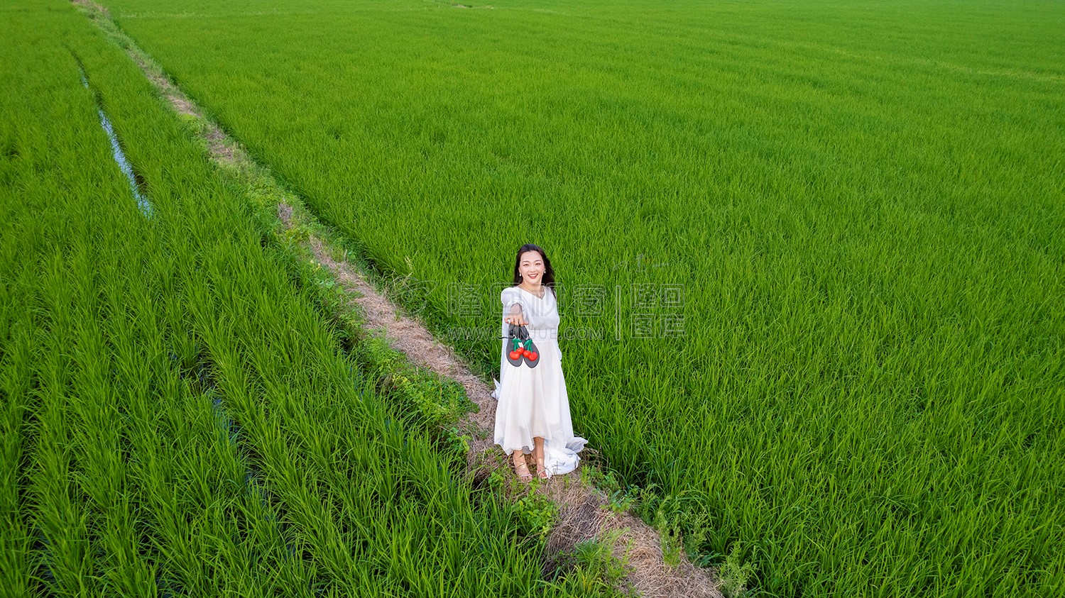 田园风光人像照