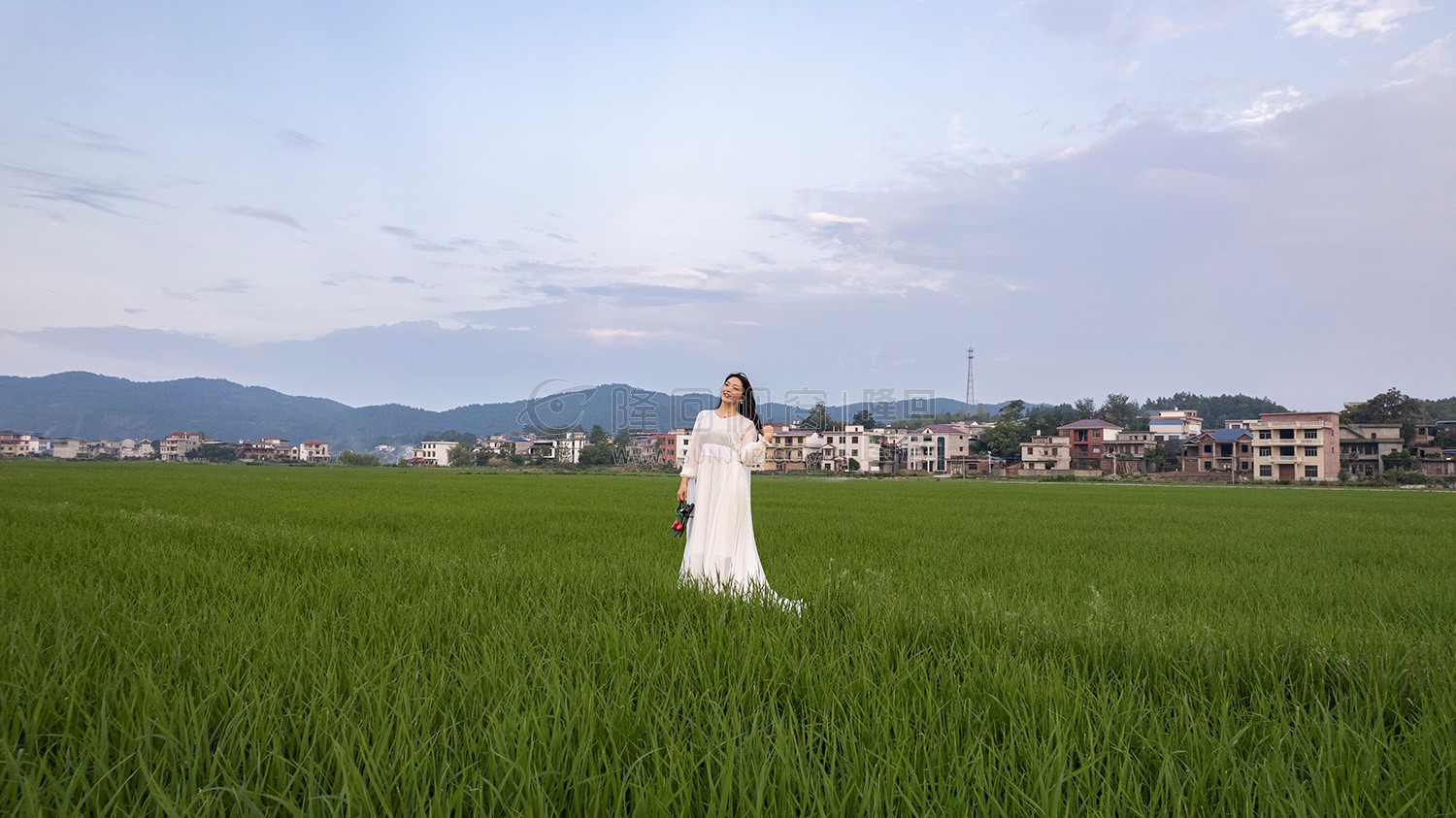 田园风光人像照