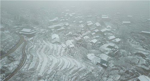 大托村春节期间的雪景