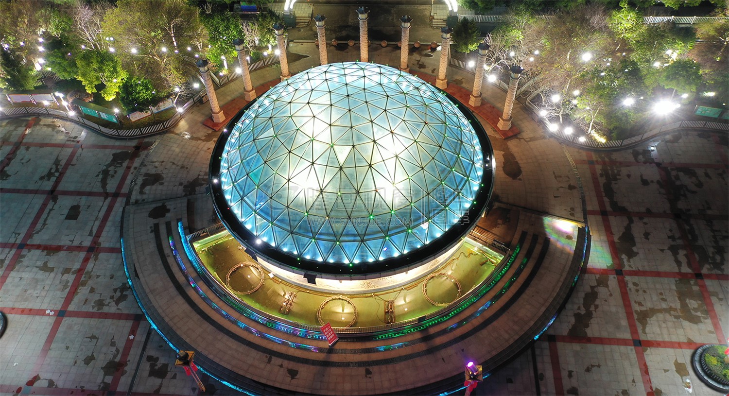 隆回县城夜景-疫情期间