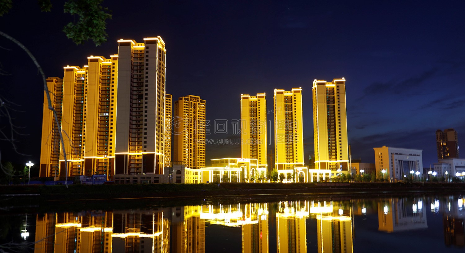 江语城夜景灯光