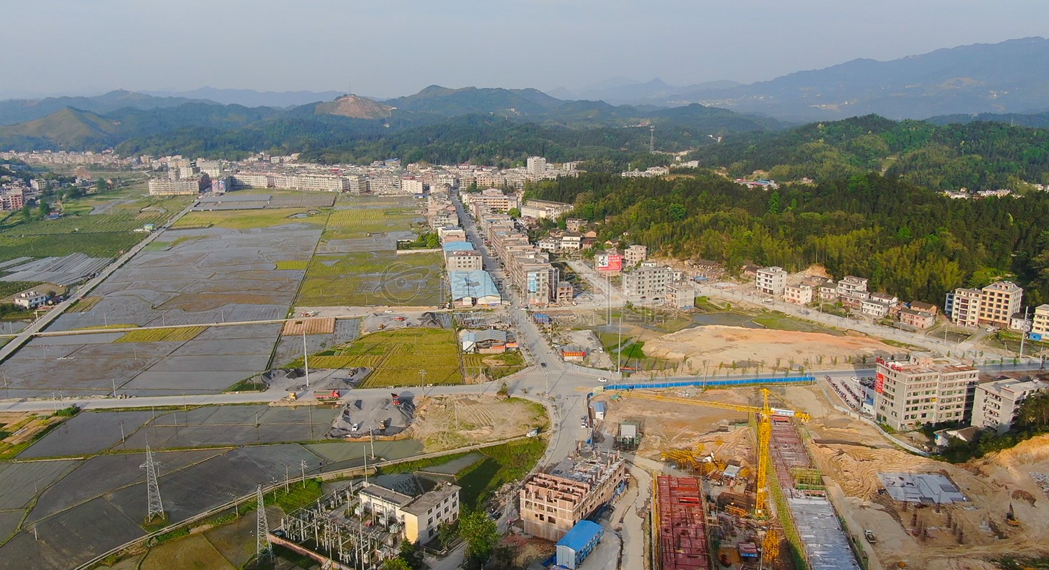 芙蓉学校方向看全景