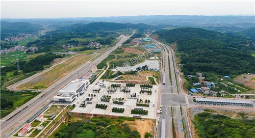 隆回城北方向看县城