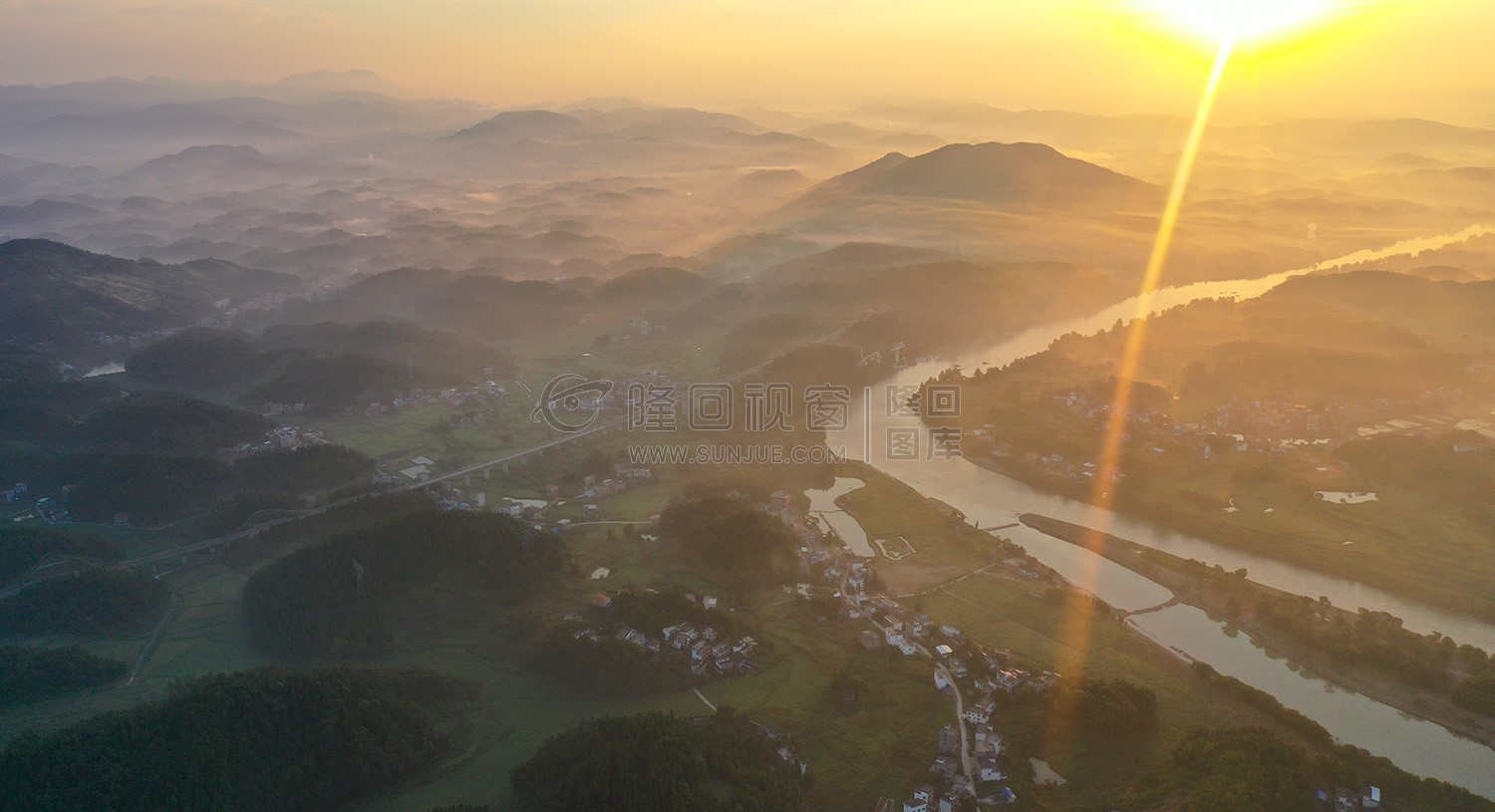 清晨的乡村风光