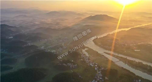 清晨的乡村风光