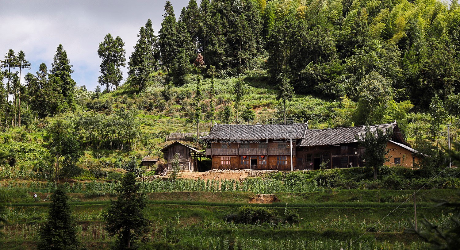 一组乡村田园风光照片
