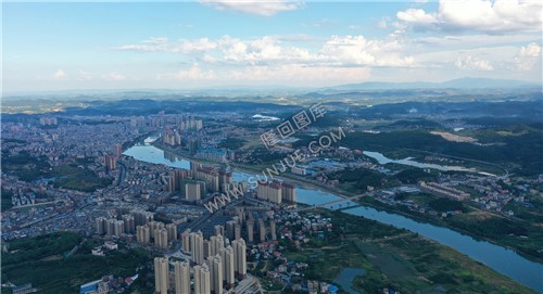 高空俯瞰隆回县城