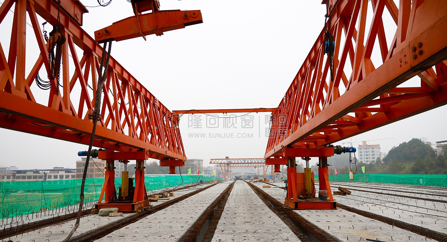 隆回紫霞园大桥施工桥面