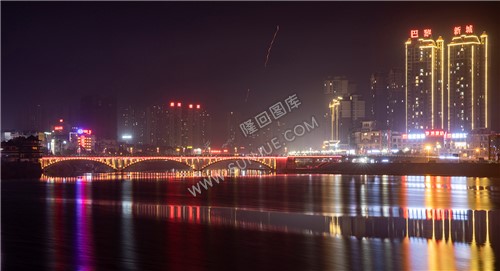 隆回大桥夜景