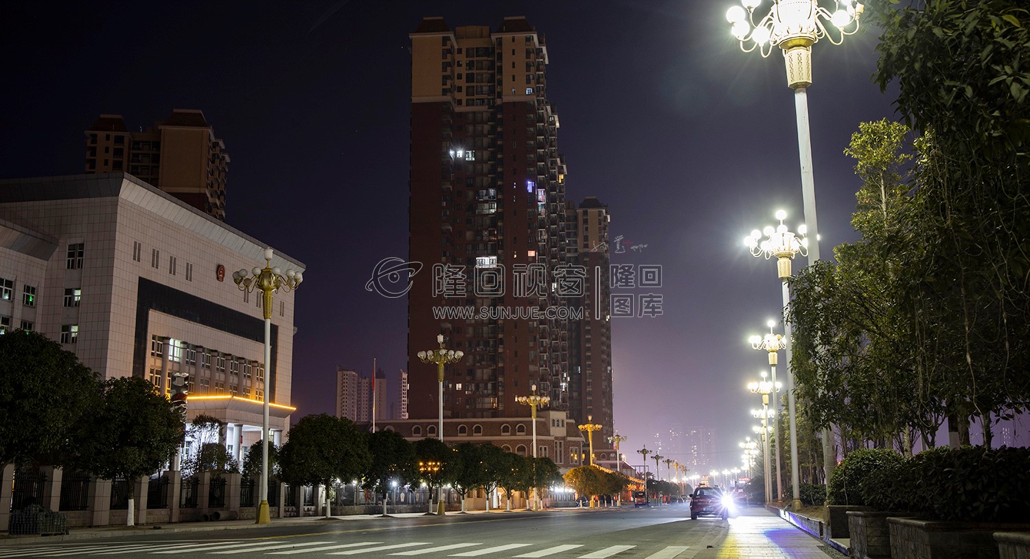 隆回赧水河畔夜景