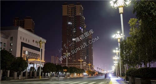 隆回赧水河畔夜景