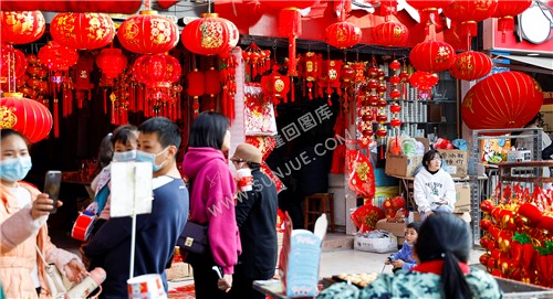 隆回年味，春节期间县城街道过年气氛