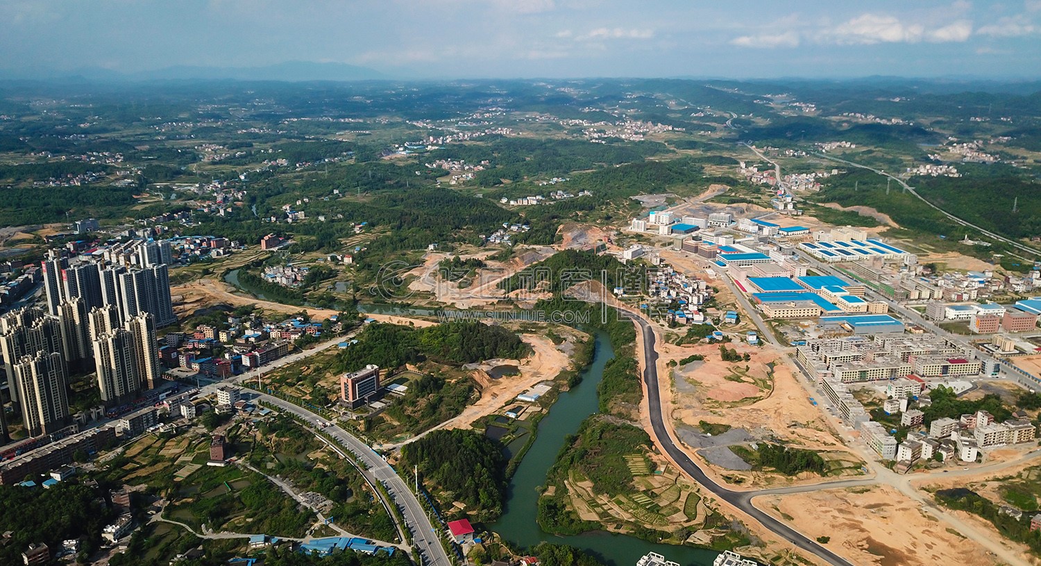 雨山方向高空航拍