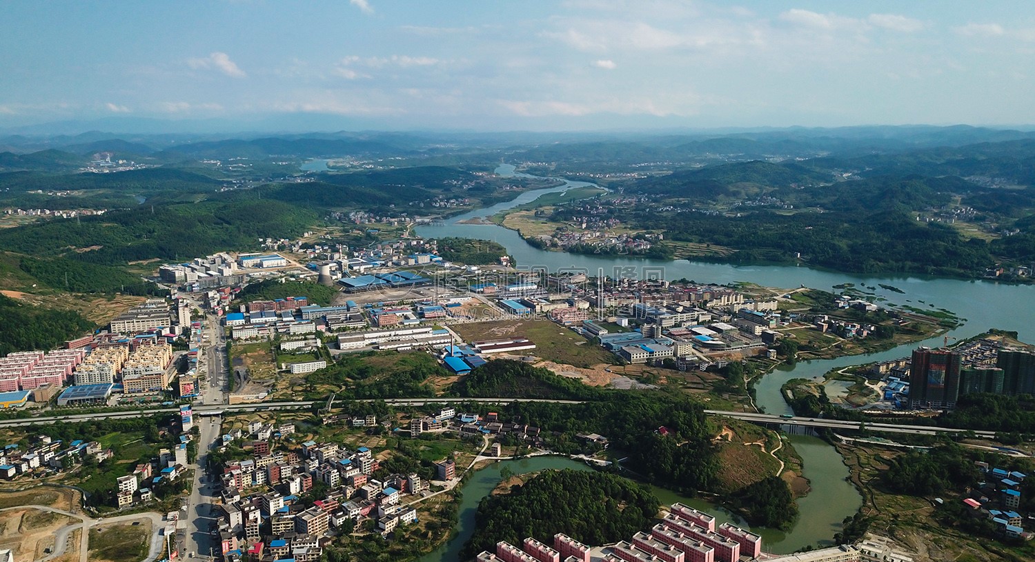 北山方向高空俯瞰