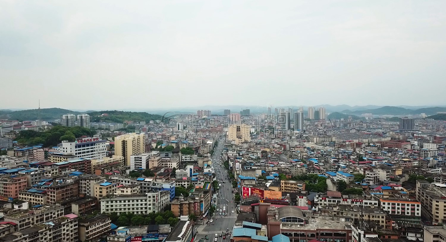 县城中心桃洪中路