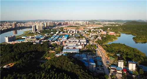 隆回城南区域航拍