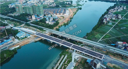 隆回县城紫霞园大桥周边风光