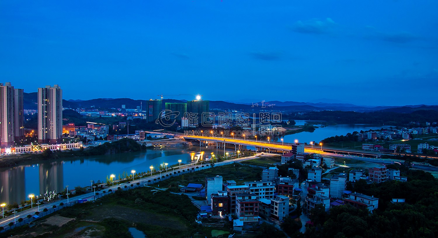 紫霞园大桥周边夜景