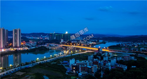 隆回县城夜景