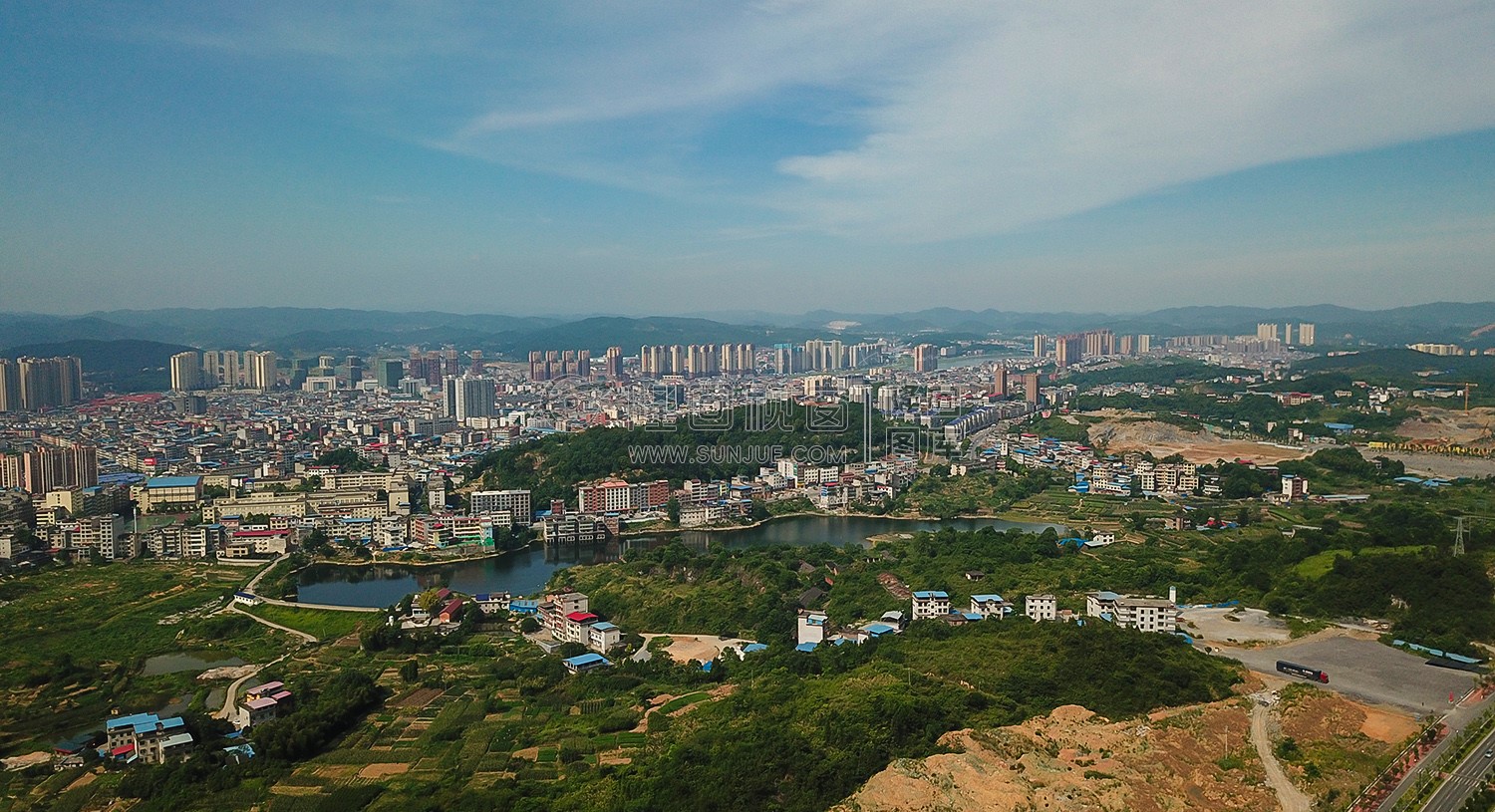 荷叶塘水库 魏源公园方向