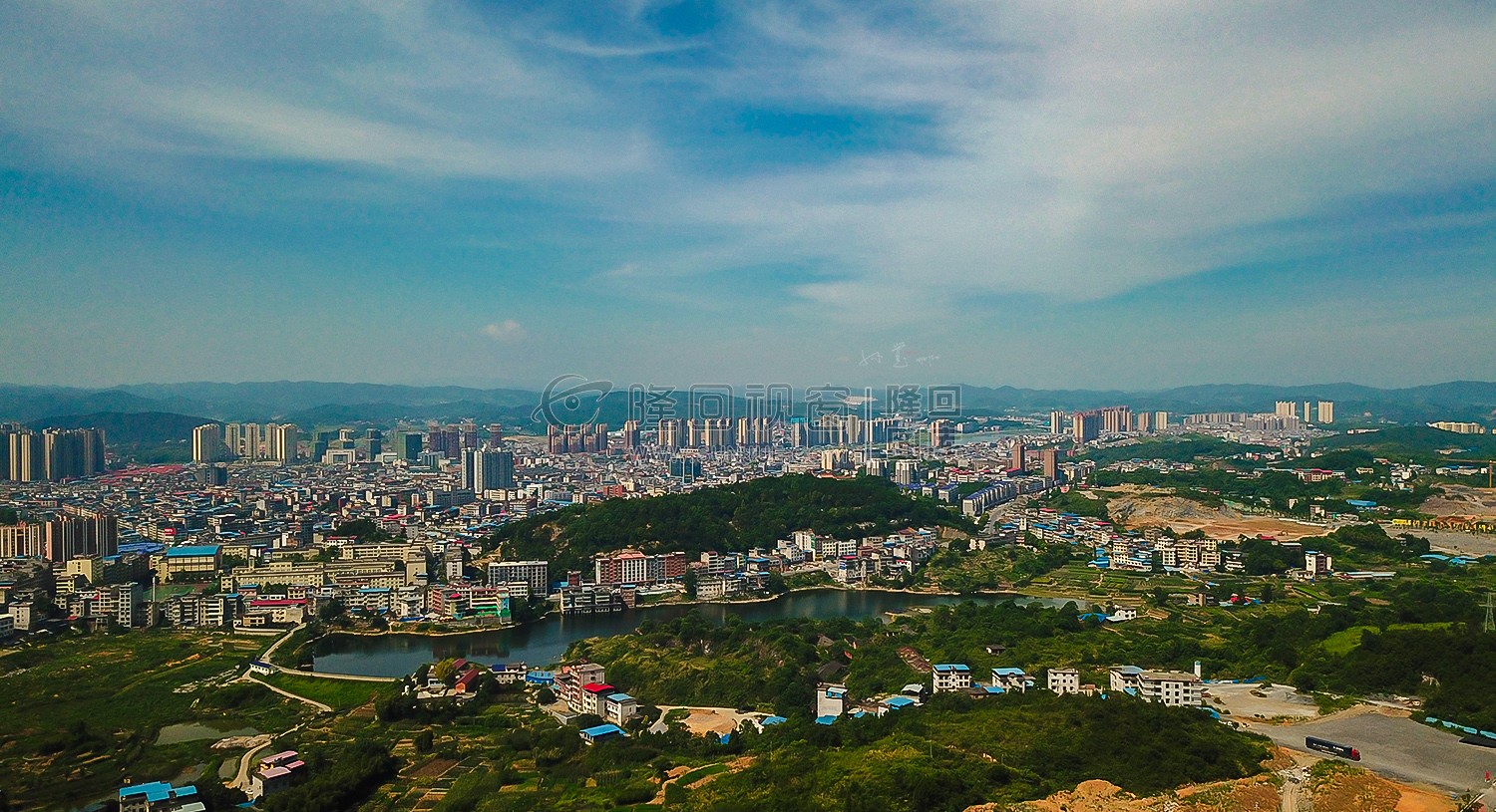 荷叶塘水库 魏源公园方向