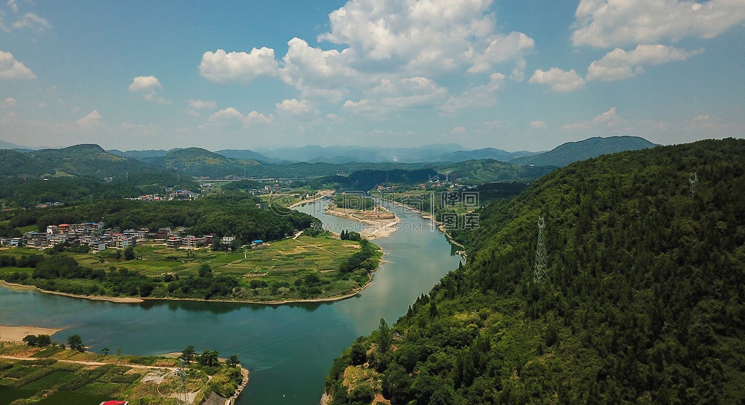 中洲电站口看岛屿