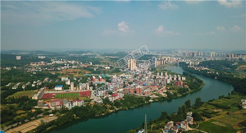 航拍隆回二中方向