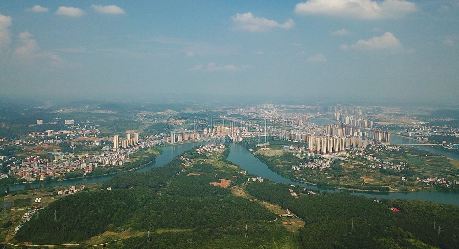 隆回县城全景