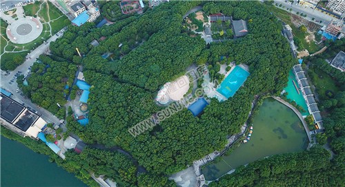 航拍公园