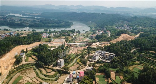 龙眼村处架设的桥