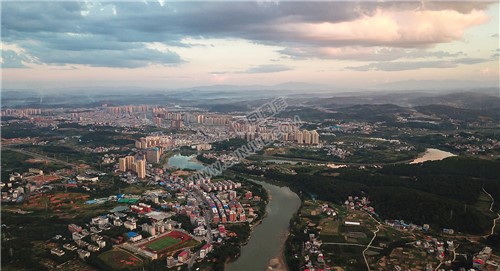 隆回县城全景