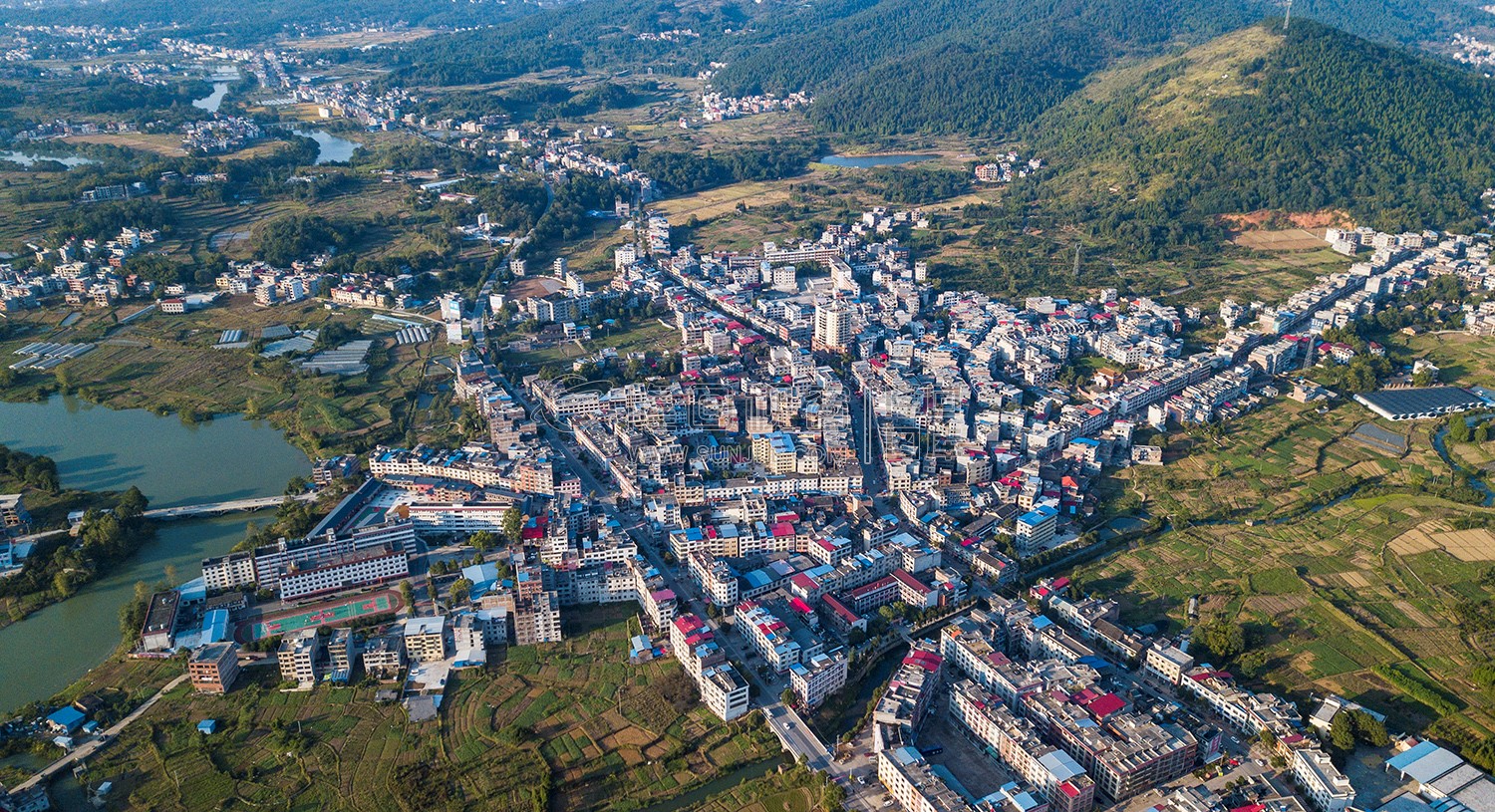 航拍荷香桥全貌